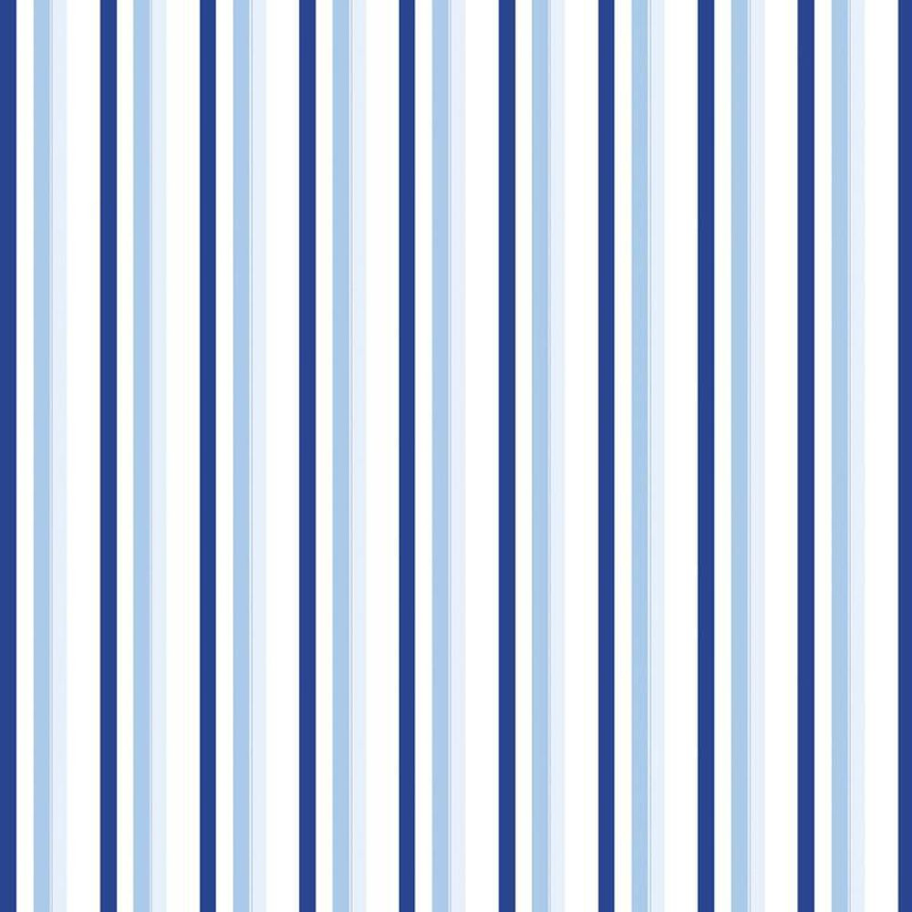 Papel De Parede Listrado Cores Azul Adesivo Sala Quarto