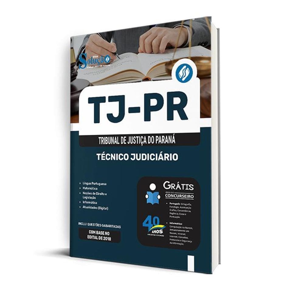 Apostila Concurso Tj Pr 2025 - Técnico Judiciário