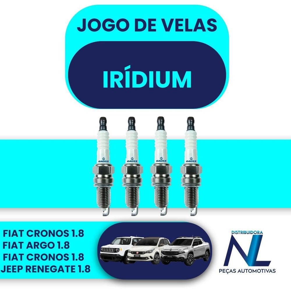 Jogo Vela Ignição Fiat E Jeep Argo Cronos Toro Renegade 1.8