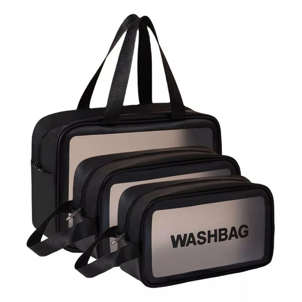 Kit Necessáires Cosméticos Viagem Feminina Maquiagem Praia