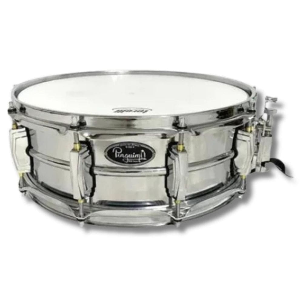 Caixa 14 X 5 Pinguim Ice Alumínio Cromado Abafador Aro 2,3Mm