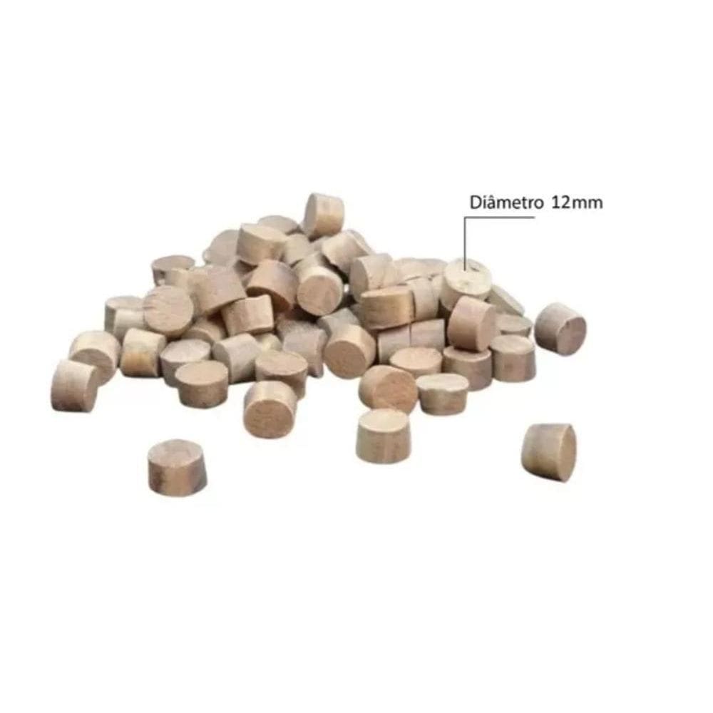 400 Cavilha De Topo Para Assoalho E Deck Tapa Furo 12Mm