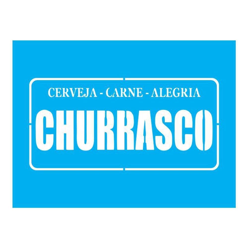 Stencil Tamako Churrasco - 15X20Cm - Ref A2927