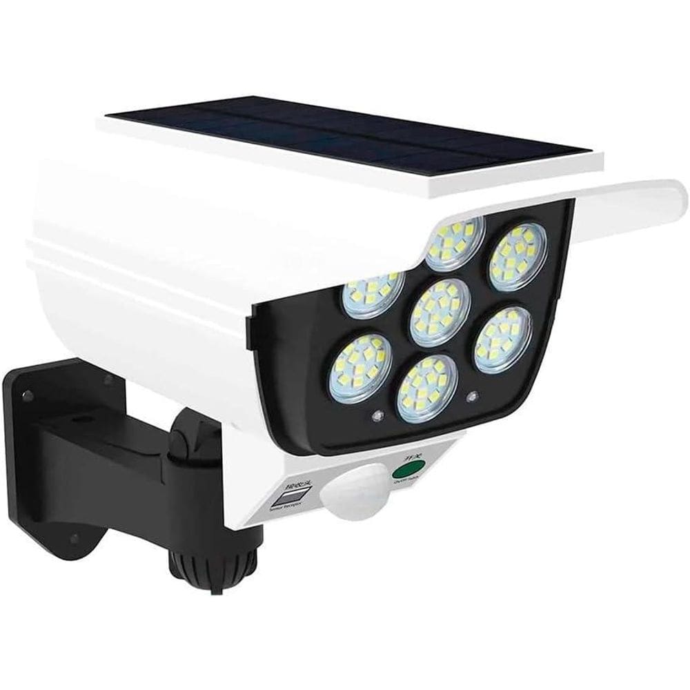 Super Luminária Solar Com Câmera E Sensor De Movimento