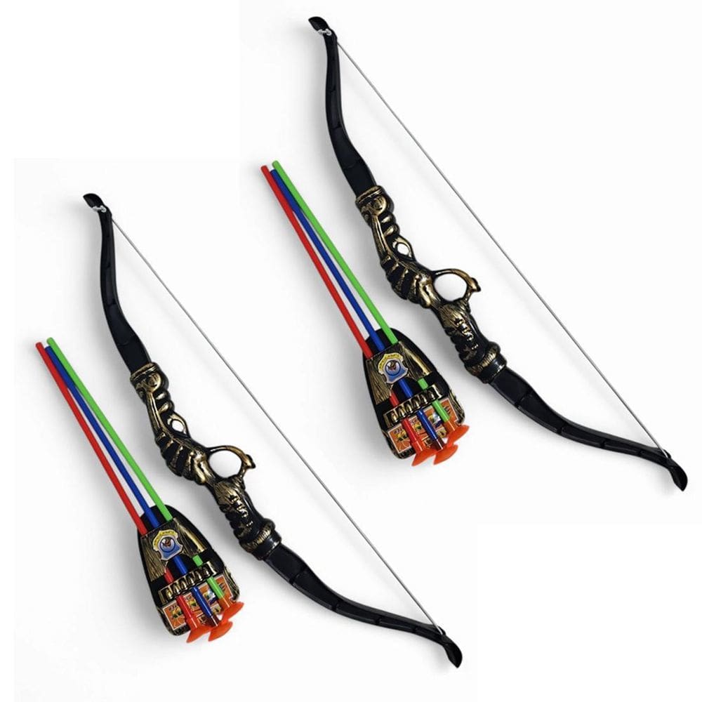 Kit 2 Arco E Flecha Infantil Mini Bolsa Dardo Ventosa Jr0001