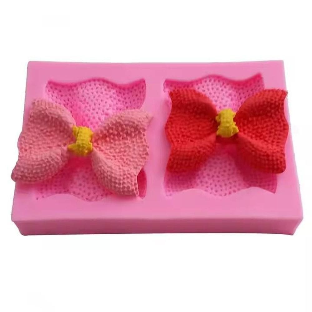 Molde Silicone Laço Laços Grandes Fondant Biscuit Chocolate