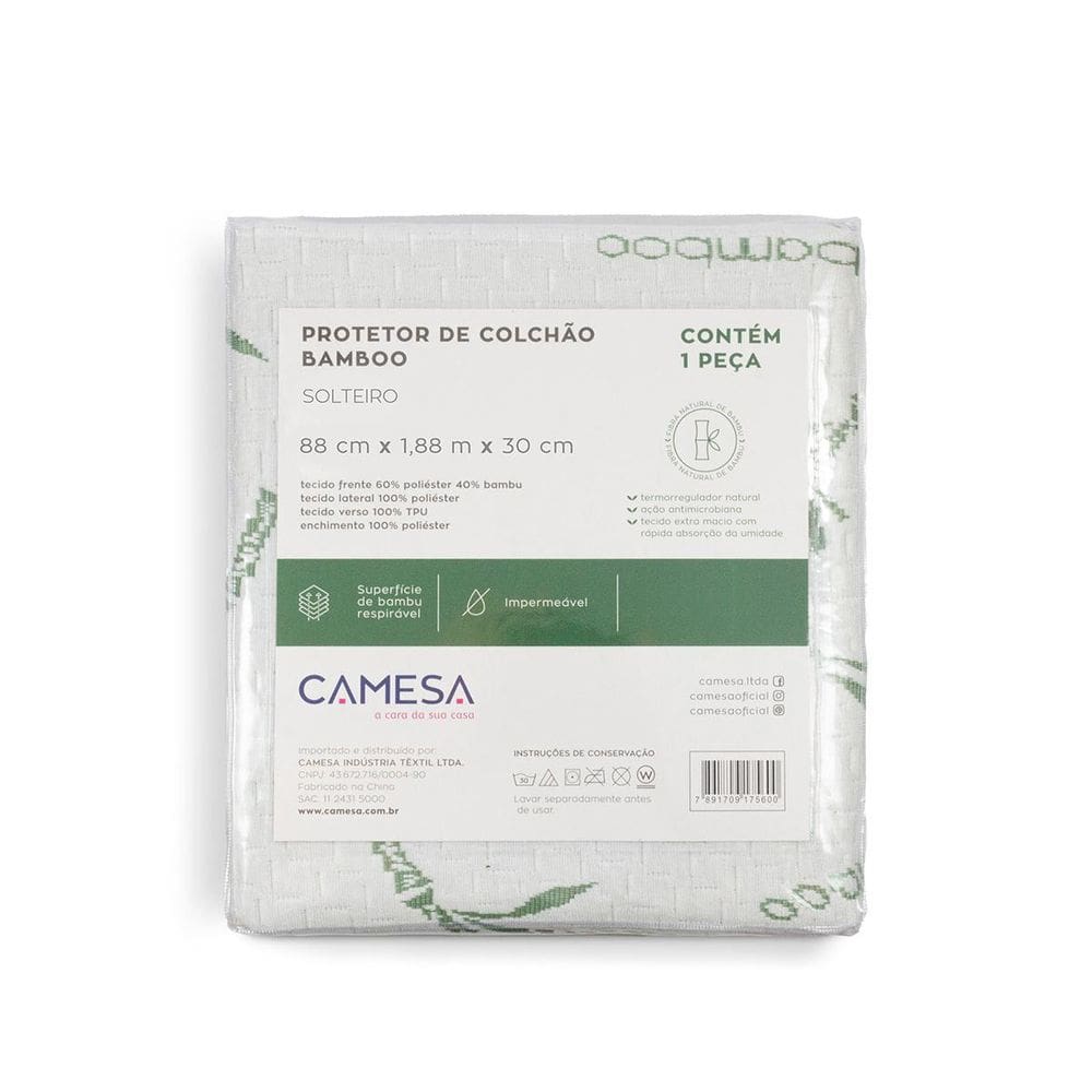 Protetor De Colchão Impermeável Solteiro Blend Bamboo