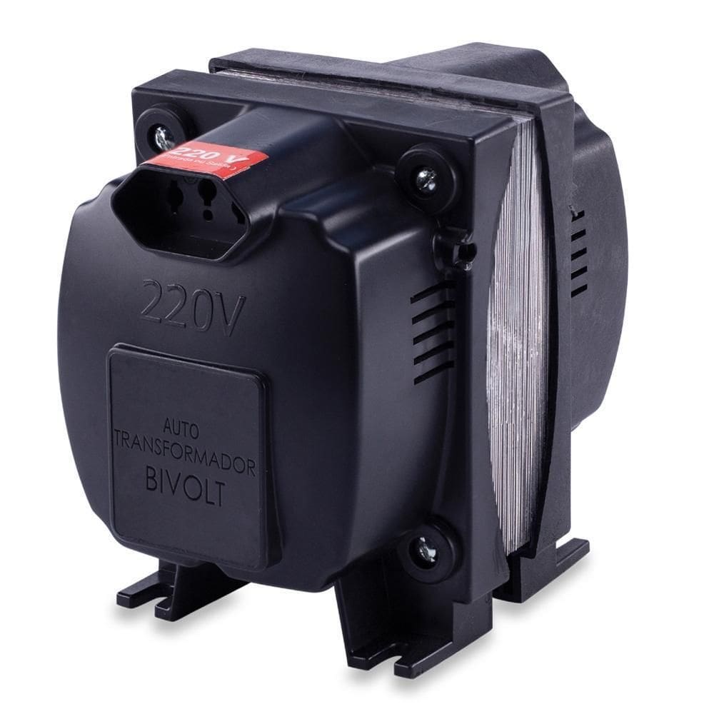 Autotransformador Slim Fit 5000Va 20A Bivolt Fusível Térmico