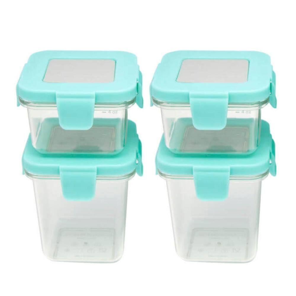 Kit com 4 Potes em Tritan 120ml e 240ml Verde e Transparente – Marcus  Marcus