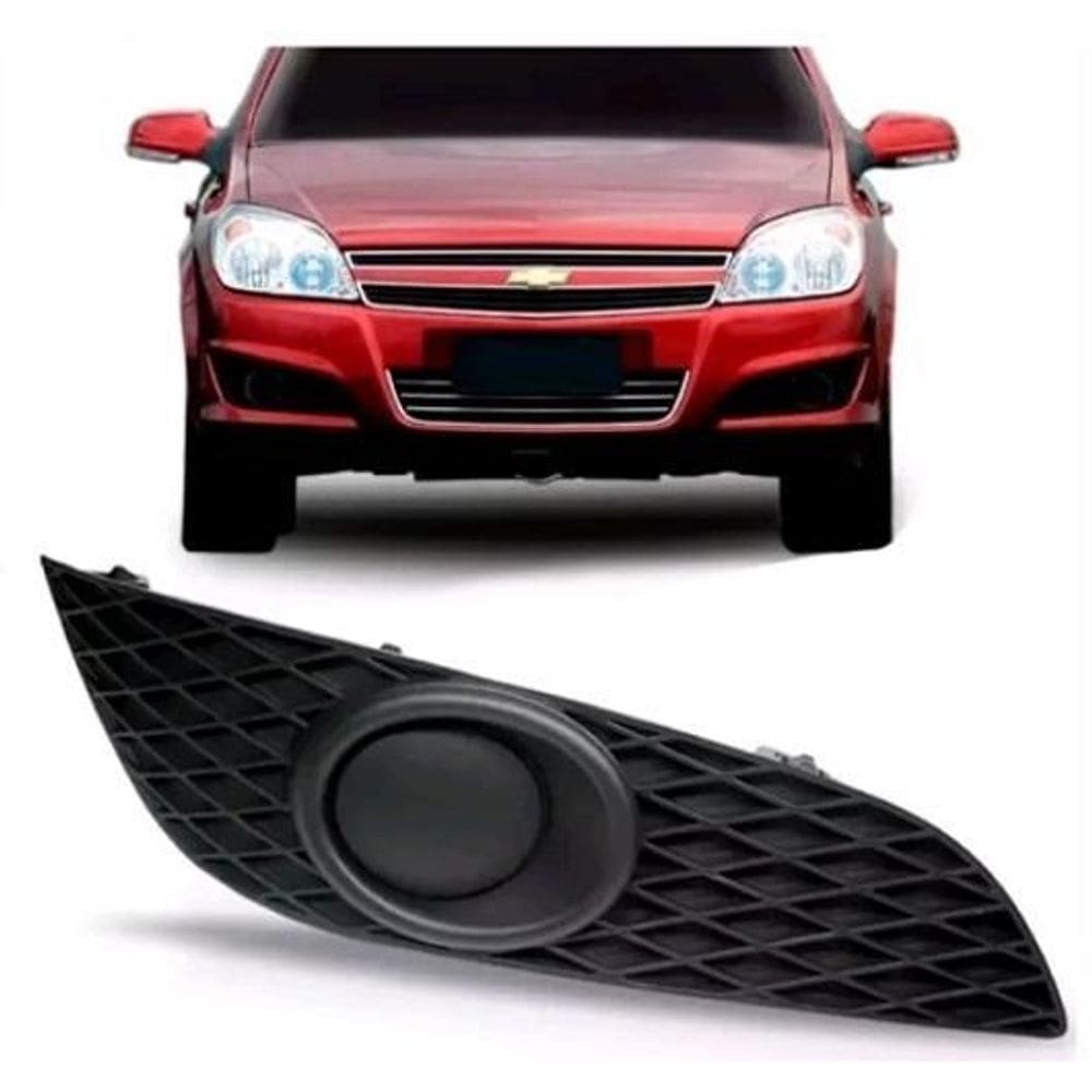 Grade Moldura Farol Milha Vectra 2009 Sem Furo