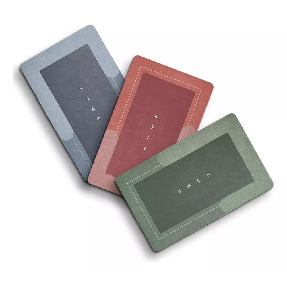 Tapete Magico Antiderrapante Banheiro Super Absorvente Verde