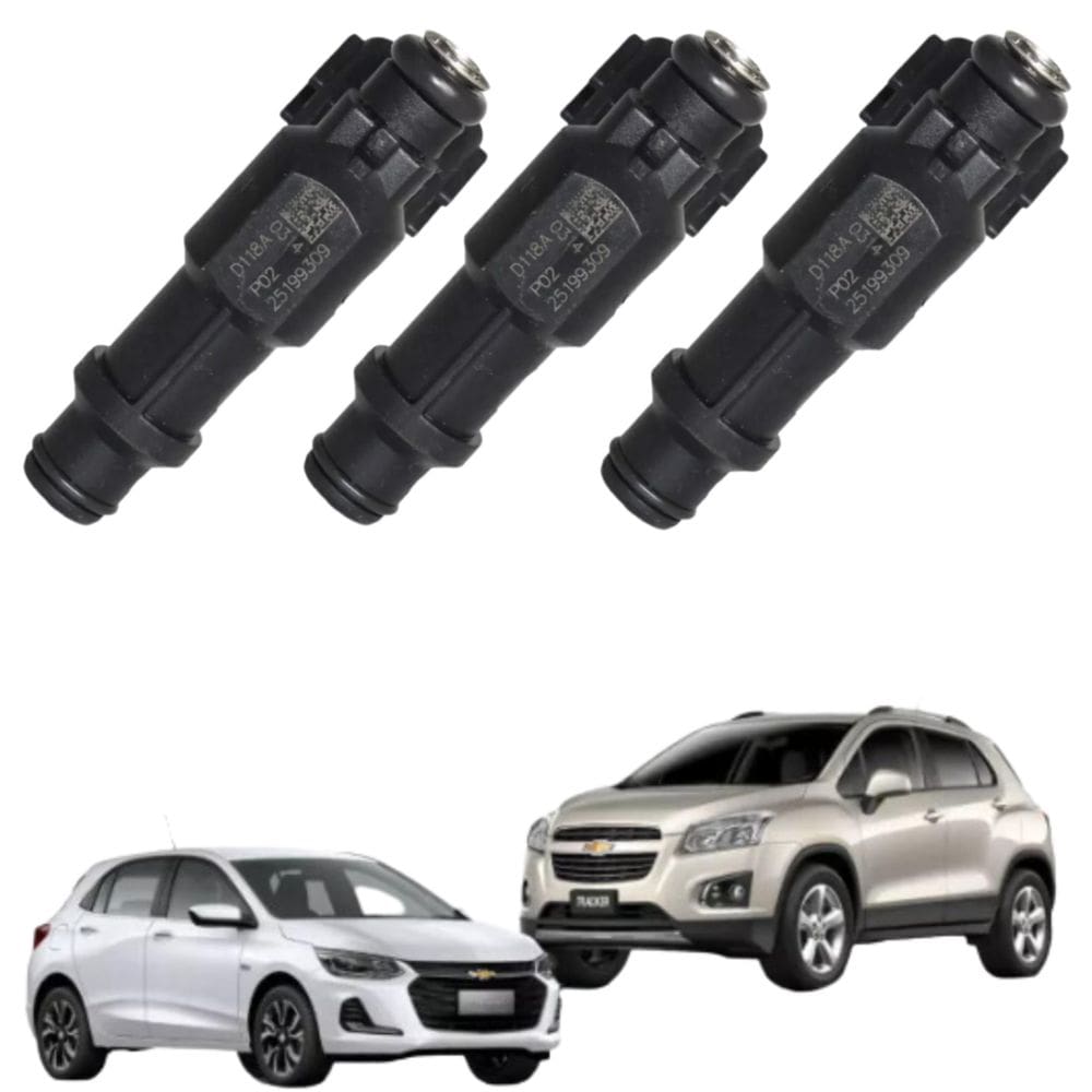 Kit 3 Bico Injetor Onix 1.0 Flex 3Cc Aspirado 2022