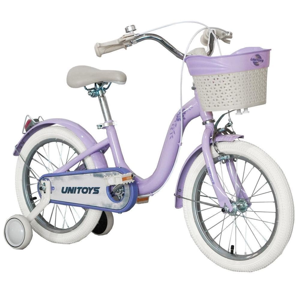 Bicicleta Infantil Retro Aro 16 Rodinhas E Cestinha Lilás