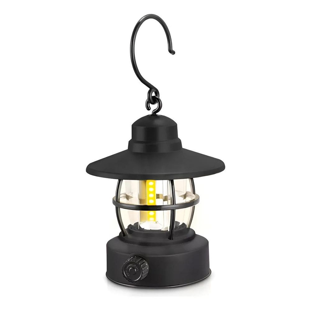 Lampião Led Recarregável Resistente Camping E Decoração