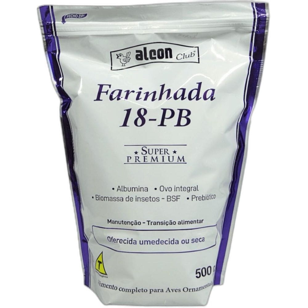 Alcon Farinhada 18-PB 500g Premium para Aves Ornamentais