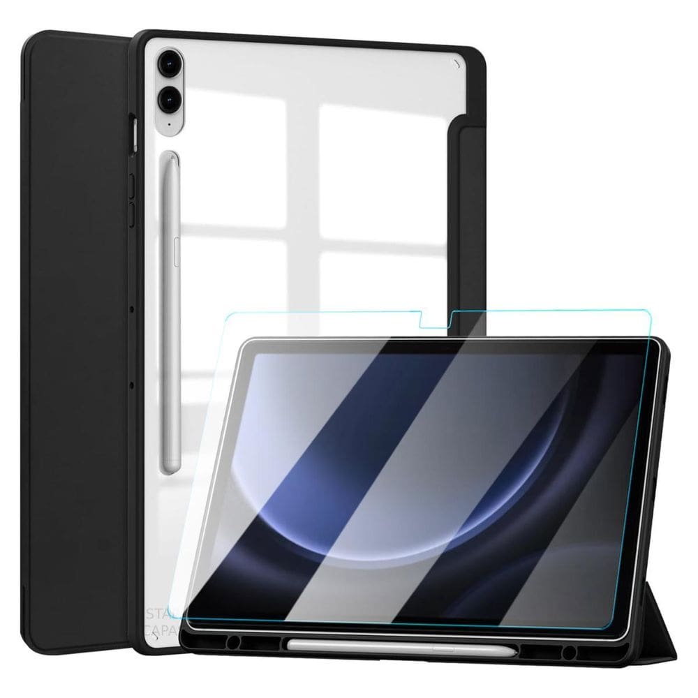 Capa Acrílica p/ Samsung Tab S9 FE+ Preto 12.4 2023