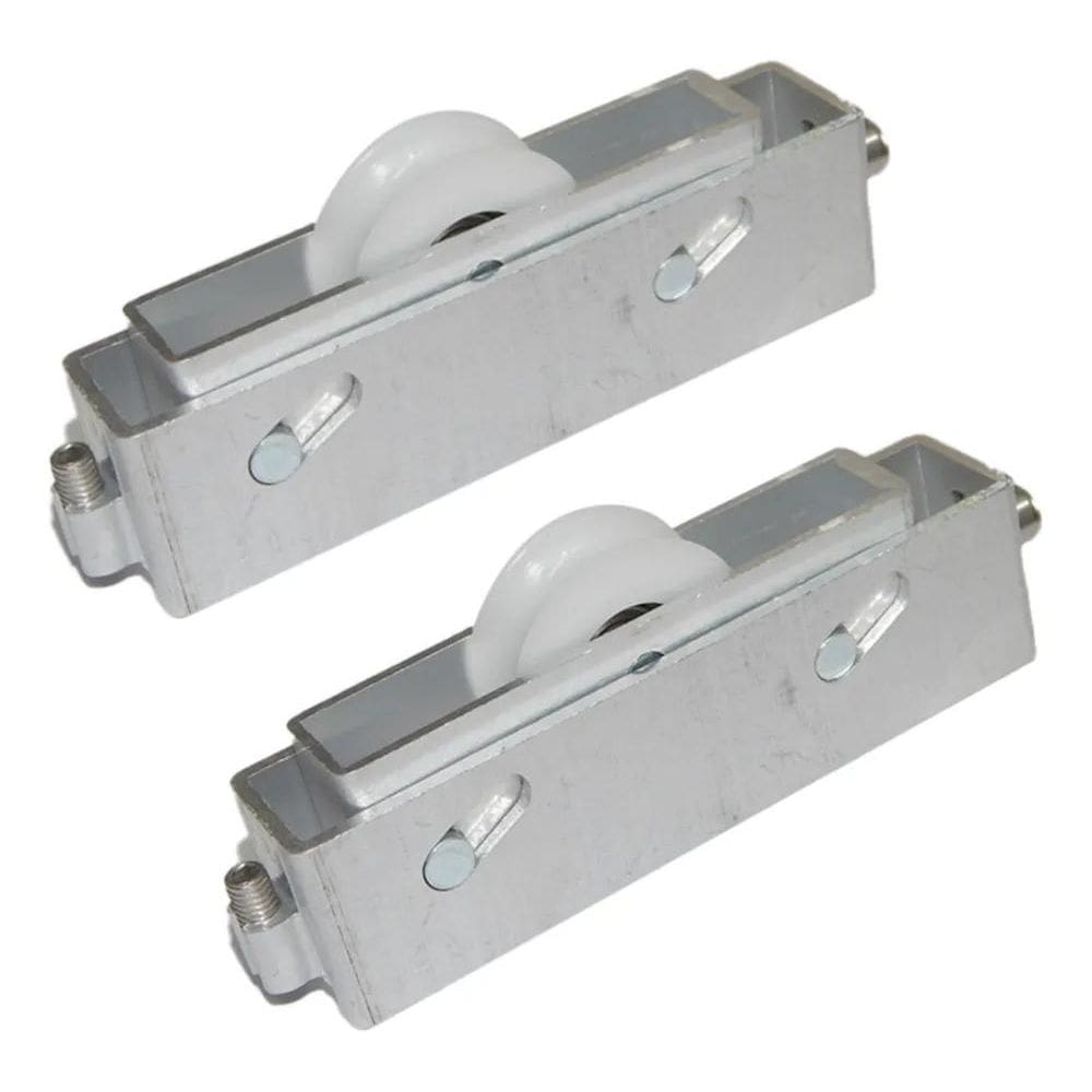 2X Roldana Côncava Simples P/Trilho Suprema 60Kg 2Pçs