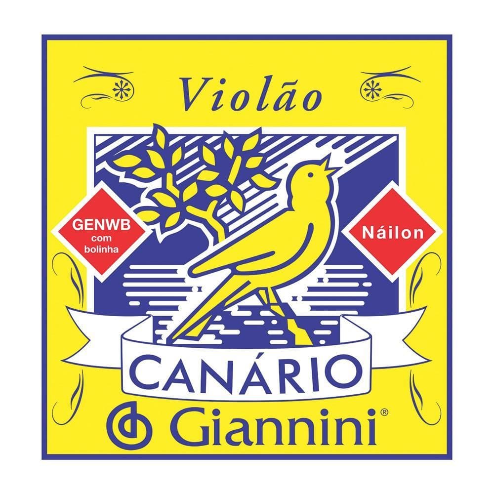 Corda De Nylon Giannini Canario Genwb3 3 Para Violao Com