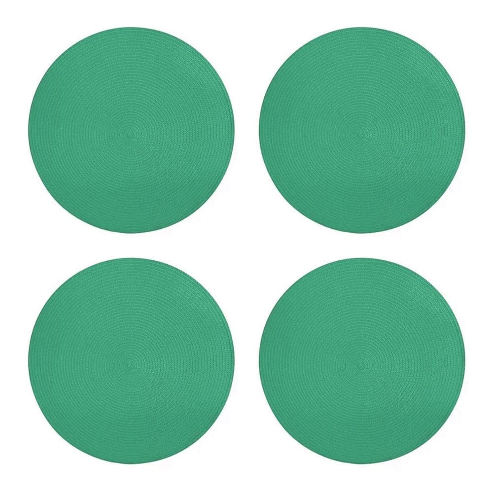 Jogo Americano Redondo 4 Unidades 38Cm Verde
