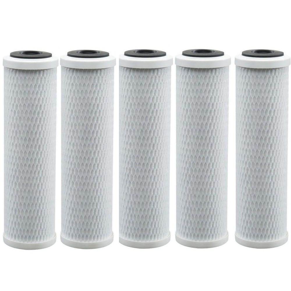 Kit 5 Refil Carbon Block 10X2.1/2 1 Micra Carvão Ativado