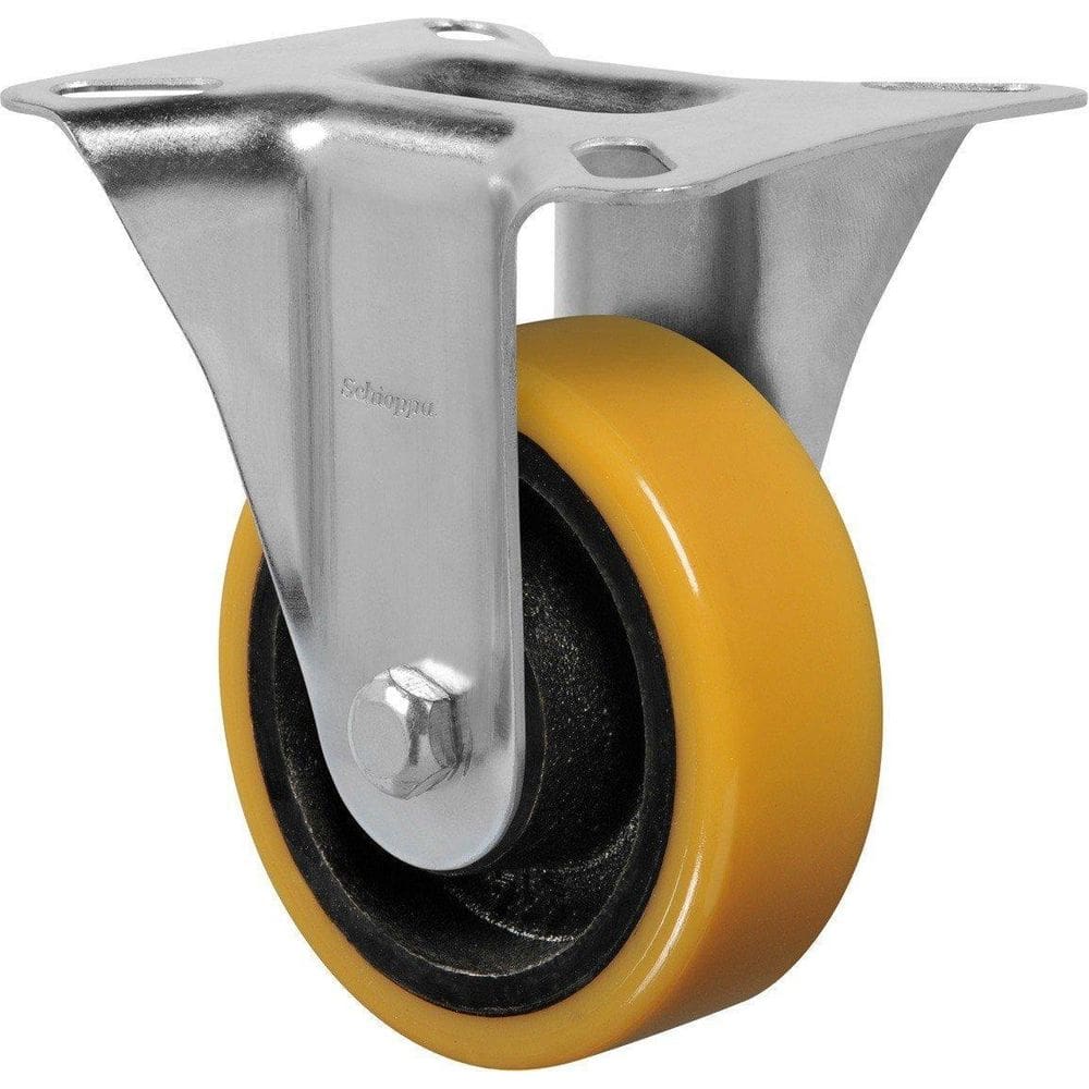 Rodízio Fixo De Poliuretano 5 Pol. 125Mm Suporta Até 300Kg