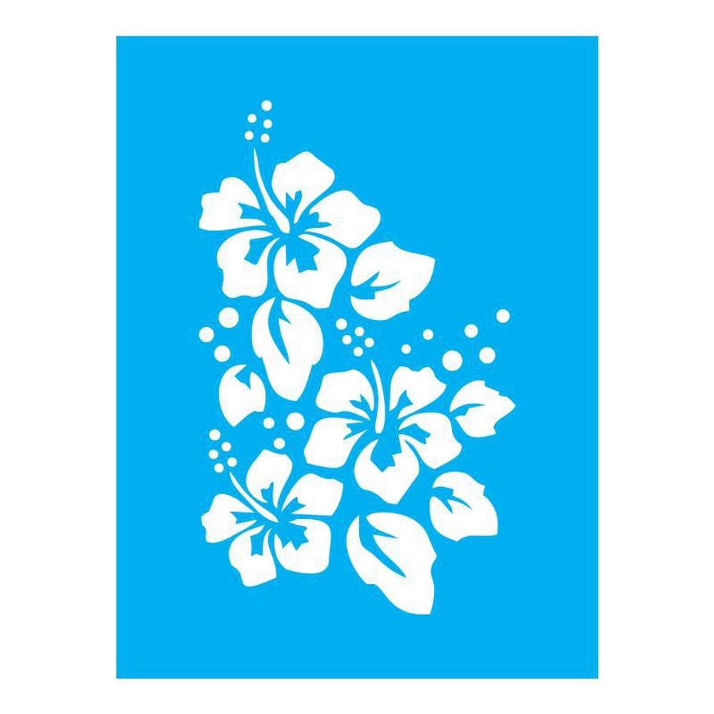 Stencil Tamako Flor De Hibisco - 15X20Cm - Ref A2593