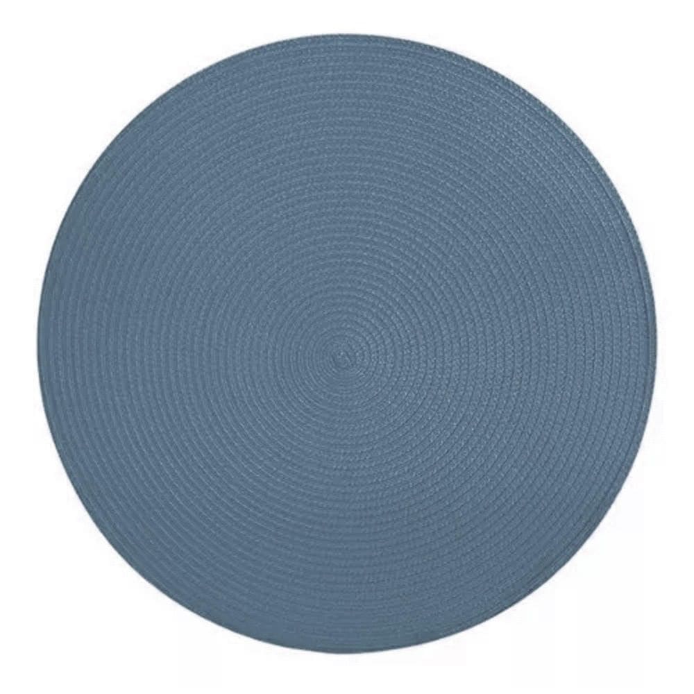 Jogo Americano Redondo 1 Unidade 38Cm Azul