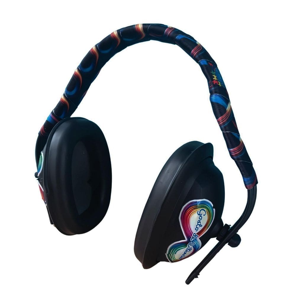 Abafador Protetor Ruido Crianças E Adolescentes Black Color