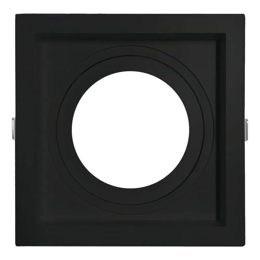 2X Spot Recuado De Embutir Quadrado Par30 Preto Bocal E27 10
