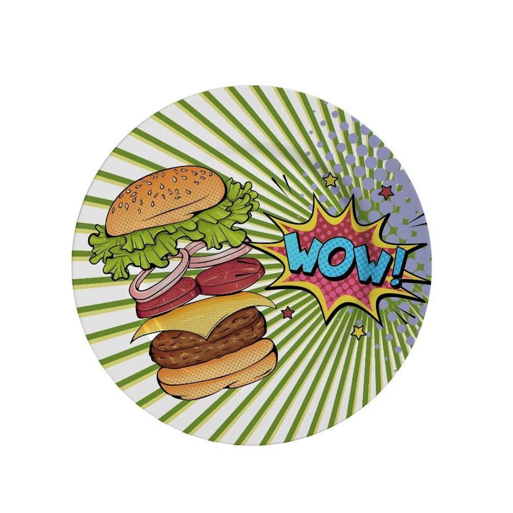 Prato De Sobremesa Burger Collection Cerâmica Alleanza