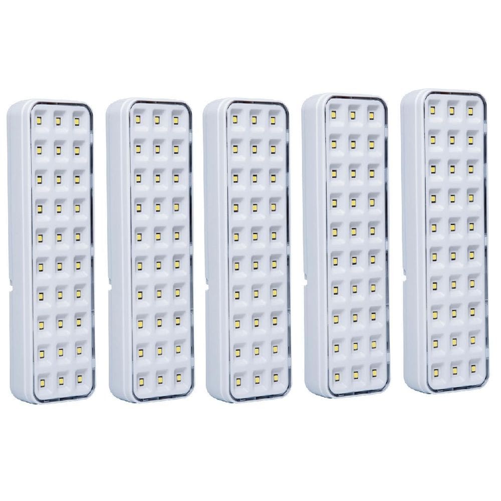 Kit 05 Luminária Luz Emergência Lde30 Led Intelbras Autônoma