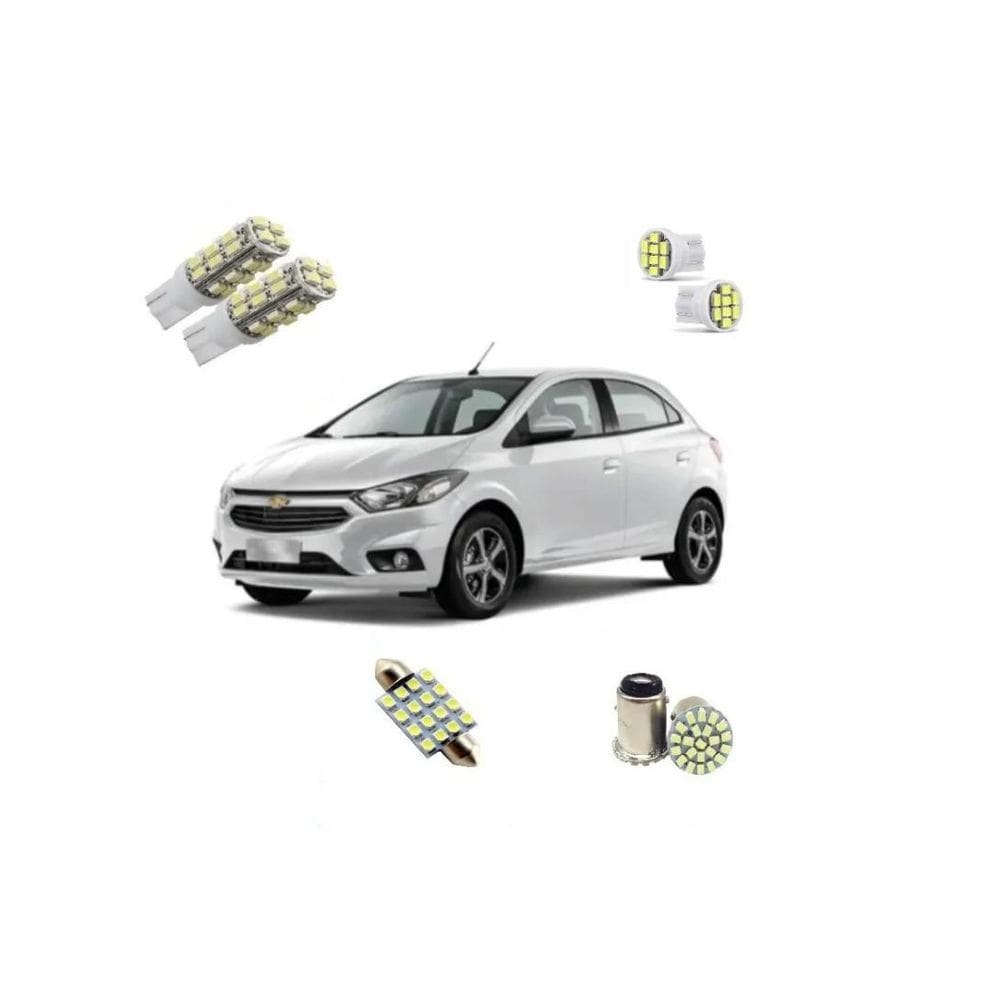 Kit Lâmpada Led Gm Onix 2013-2019 - Iluminação Completa