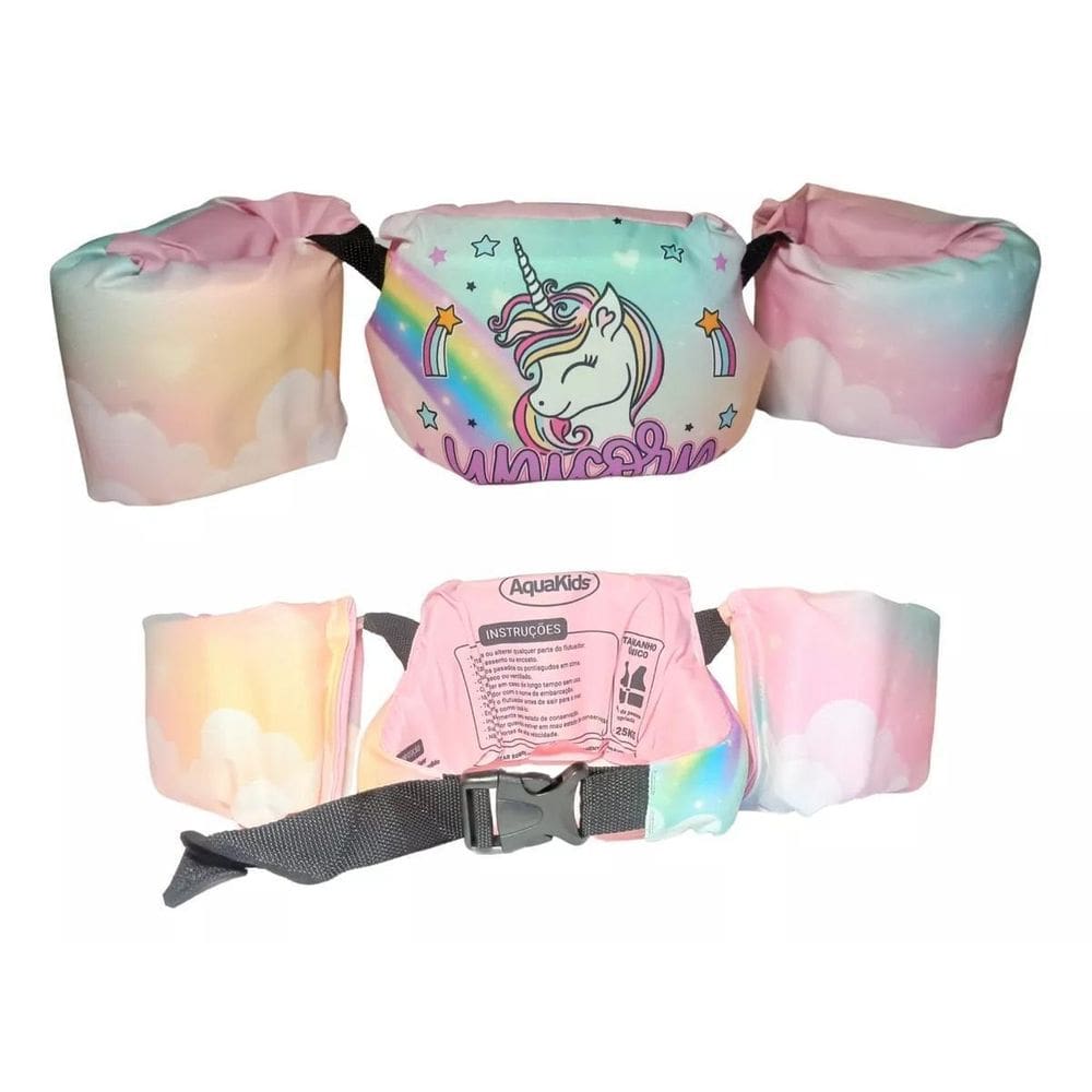 Colete Piscina Crianca Infantil Kids Bóia De Braço Unicornio