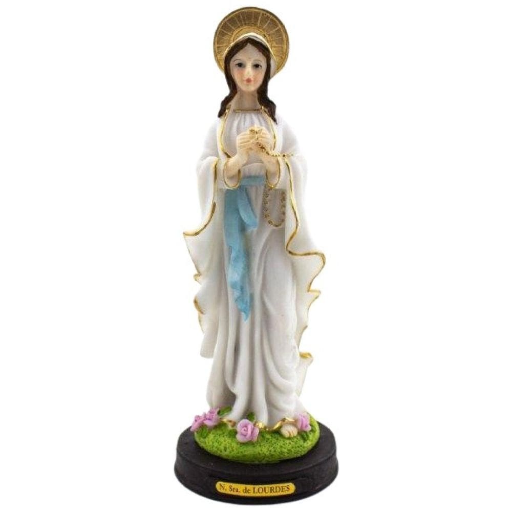 Imagem Nossa Senhora De Lourdes Resina 22 Cm