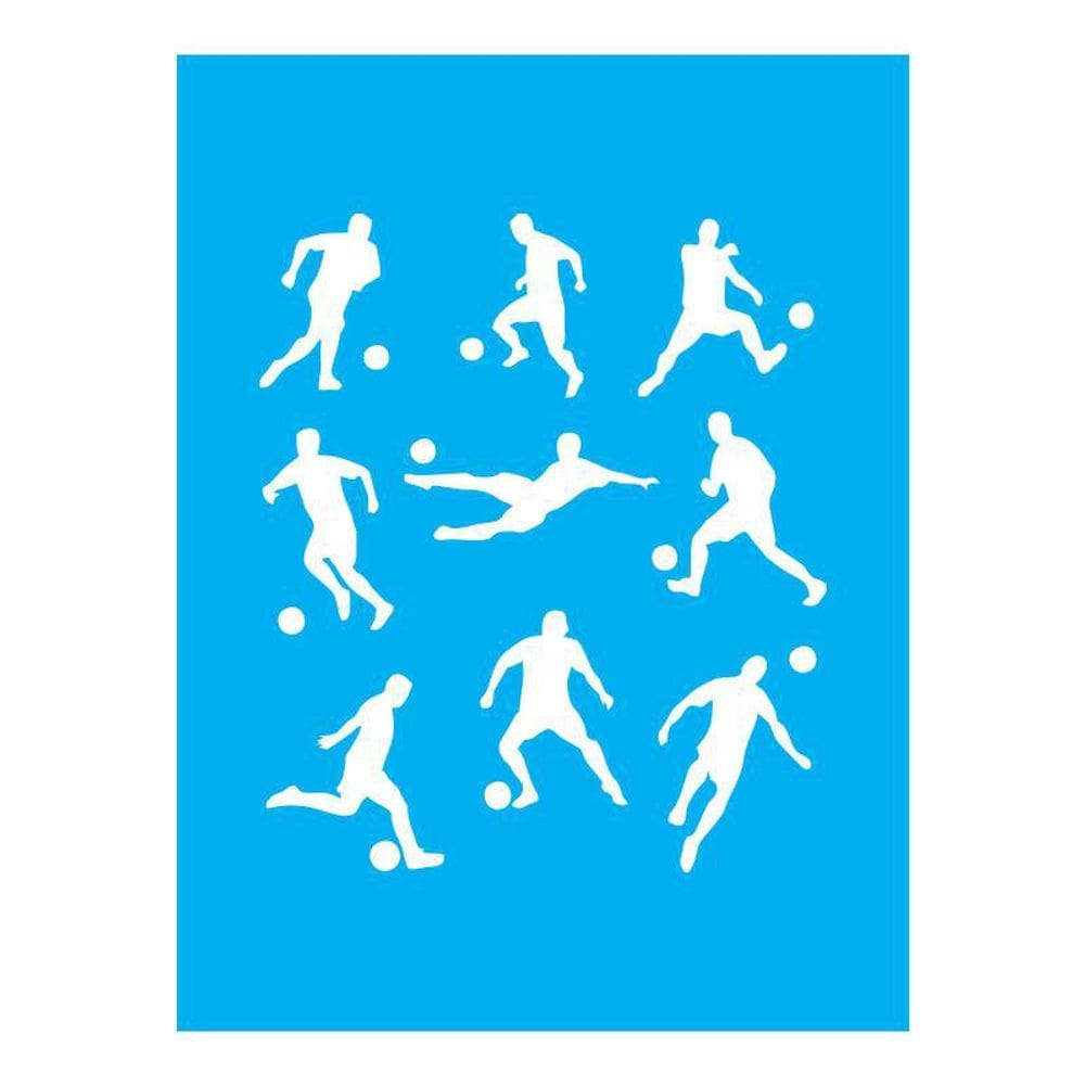 Stencil Tamako Jogador Futebol - 15X20Cm - Ref A2135