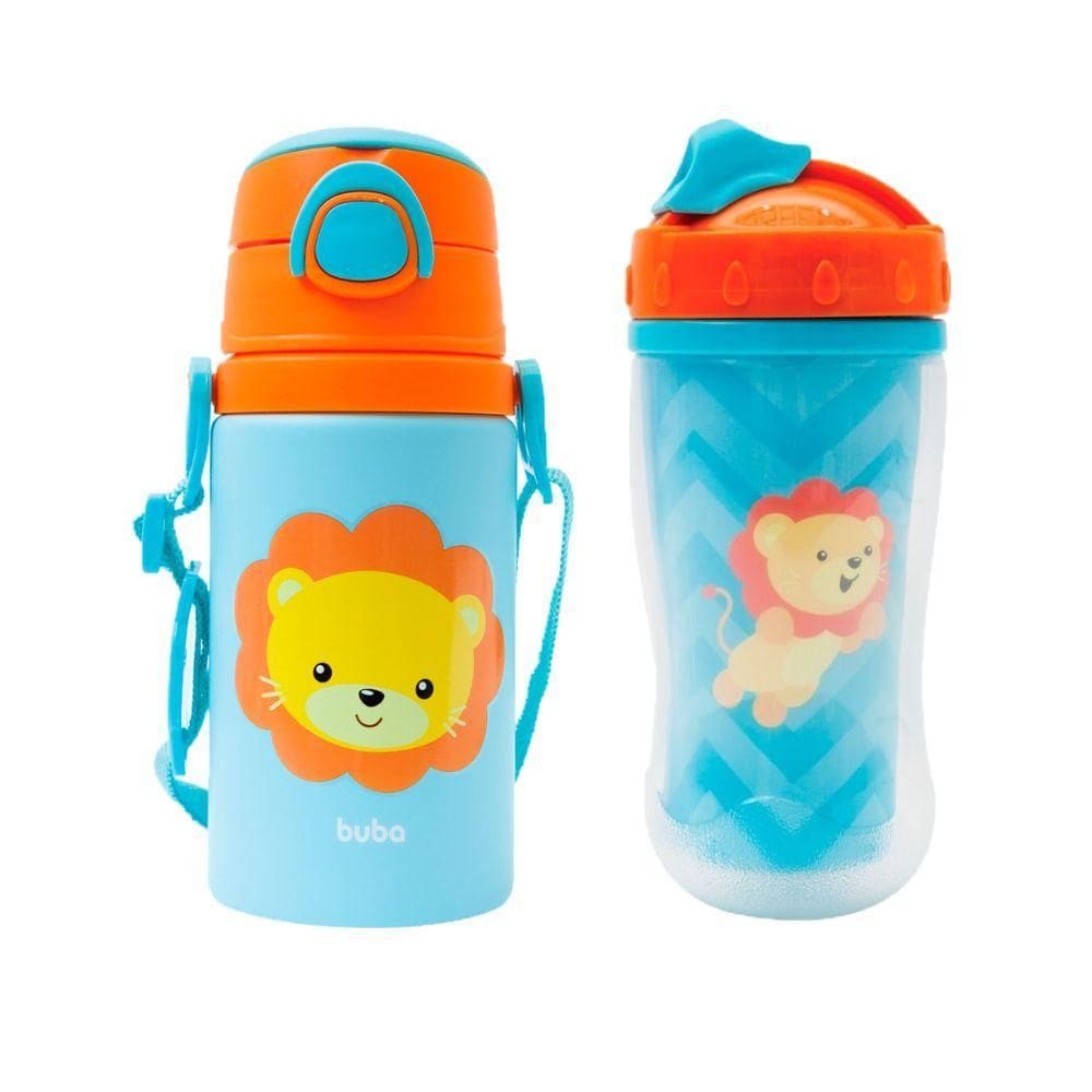 Kit Copo E Garrafinha Transição Infantil Buba Parede Dupla