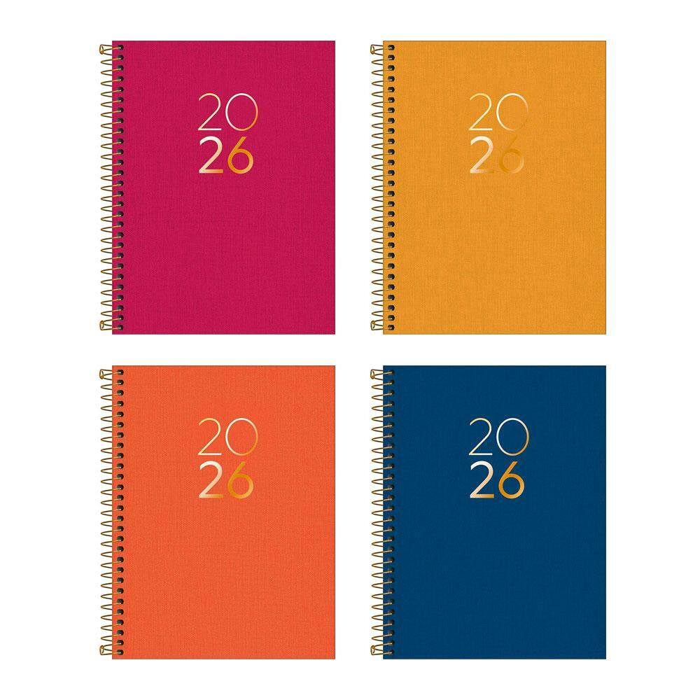 Agenda espiral diária Lume 2026 Tilibra
