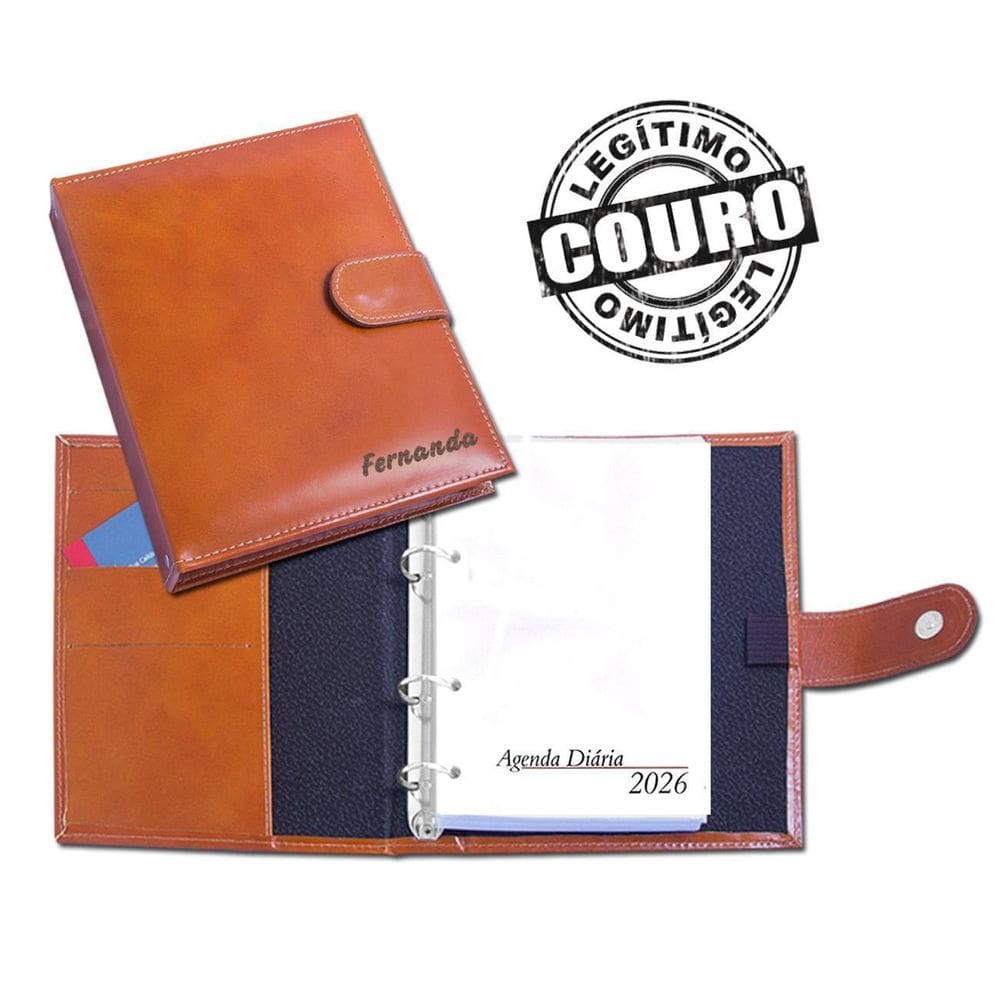 Agenda Super 2026- A5 Em Couro