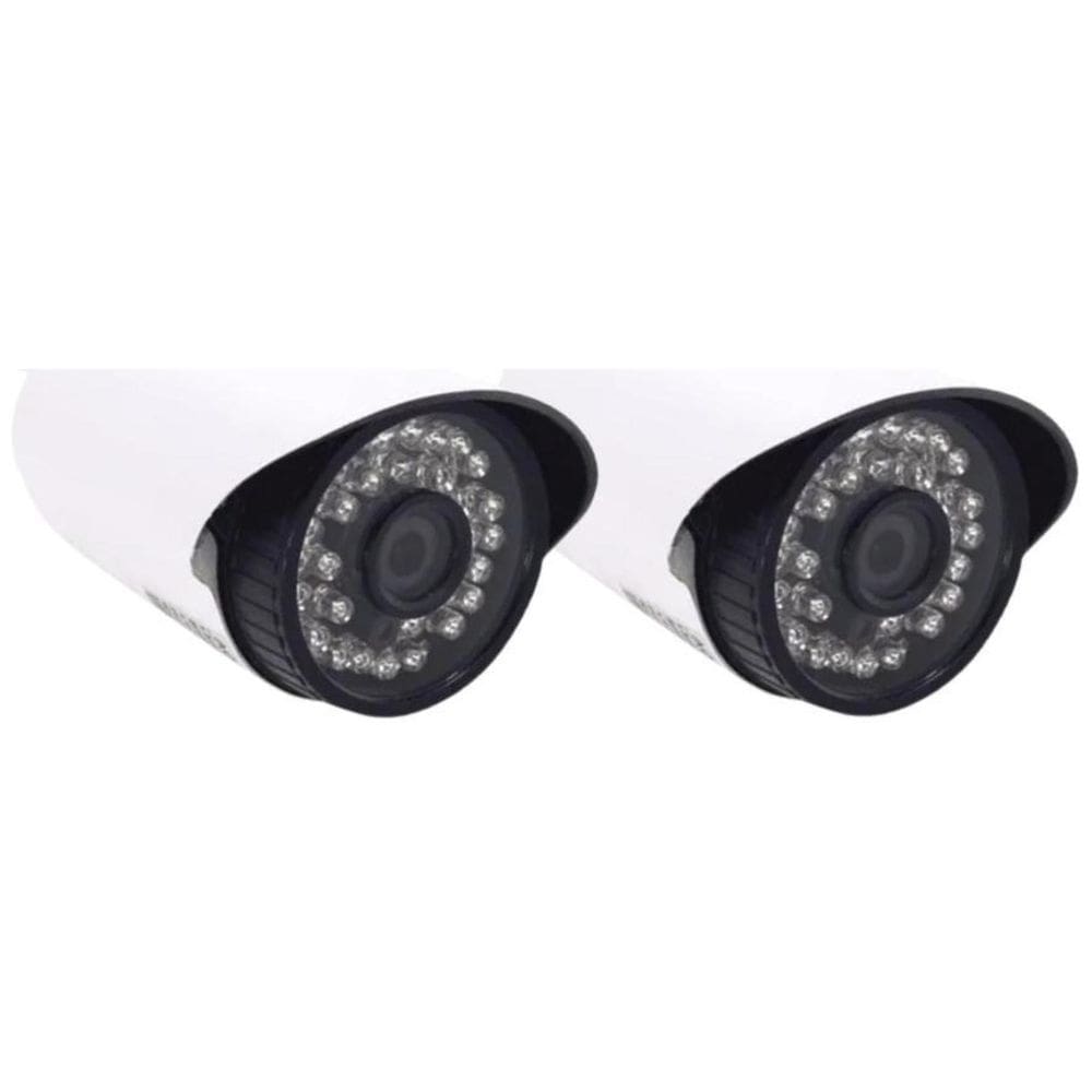 Kit 4 Câmeras Bullet 6146 Ahd -1280P1.3Mp 36 Leds- 3.6Mm P