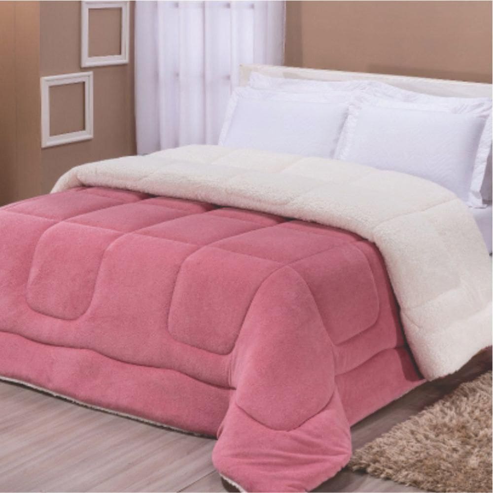 Coberdrom Queen Pryme Especial Pesado Rosa