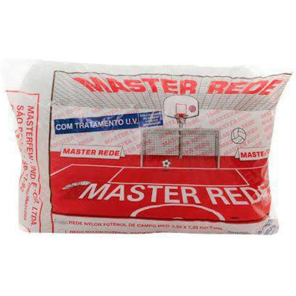 Rede Master Rede De Futebol Suiço 5M Fio 2Mm - Nylon