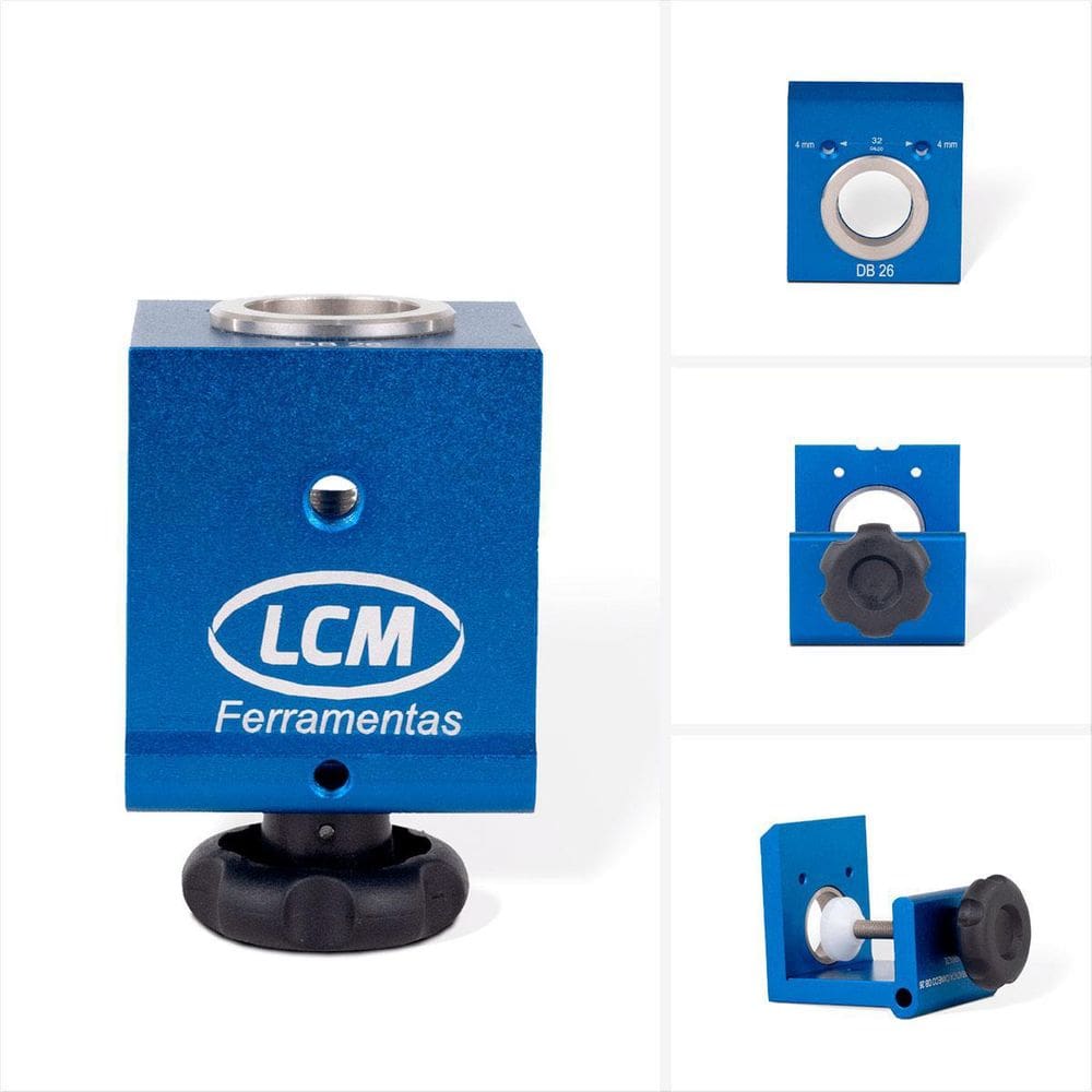 Gabarito Para Furação Dobradiça 26Mm Caneco Db26 Lcm