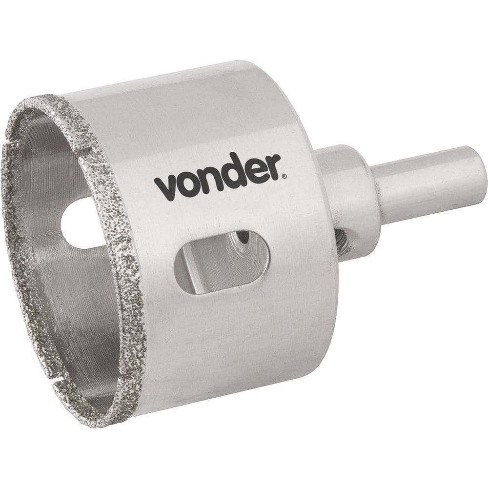 Serra copo diamantada 76mm com haste para alvenaria - Vonder