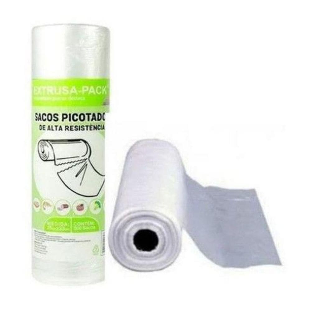Saco Picotado Extrusa Pack 25x33 - 500 Unidades