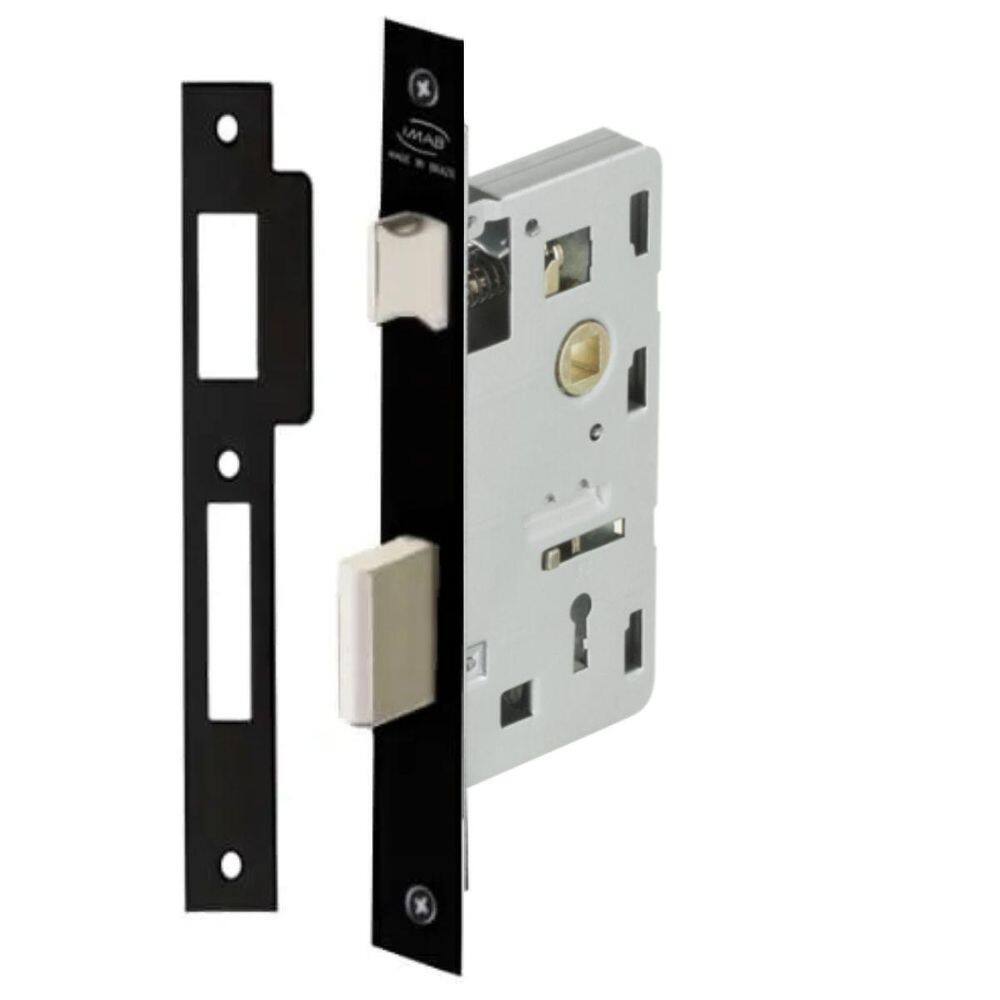 Fechadura Imab Maquina Avulsa 1300 Interna 40Mm Preto Fosco