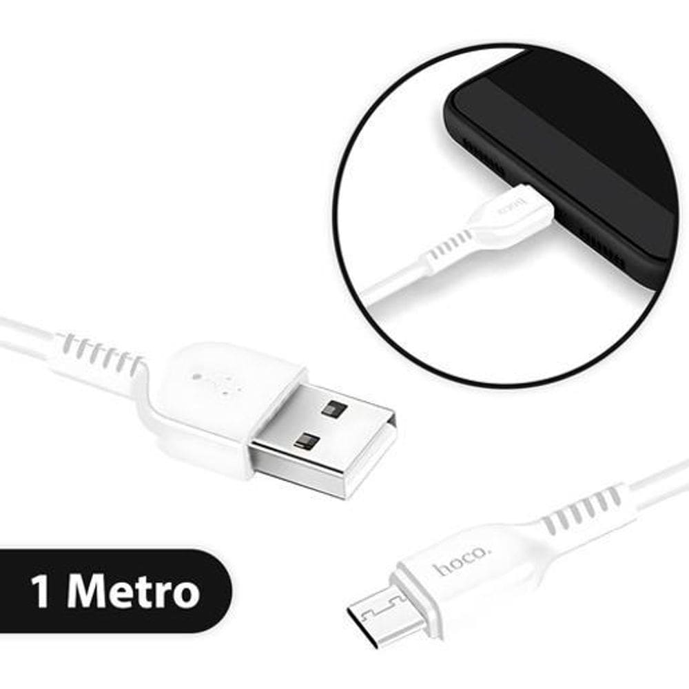 Cabo Carregador Usb Tipo C Android Turbo 1 Metro Branco