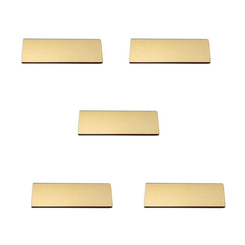 Kit 5 Puxador Moveis Ken 32Mm Dourado Matte Fosco Zen