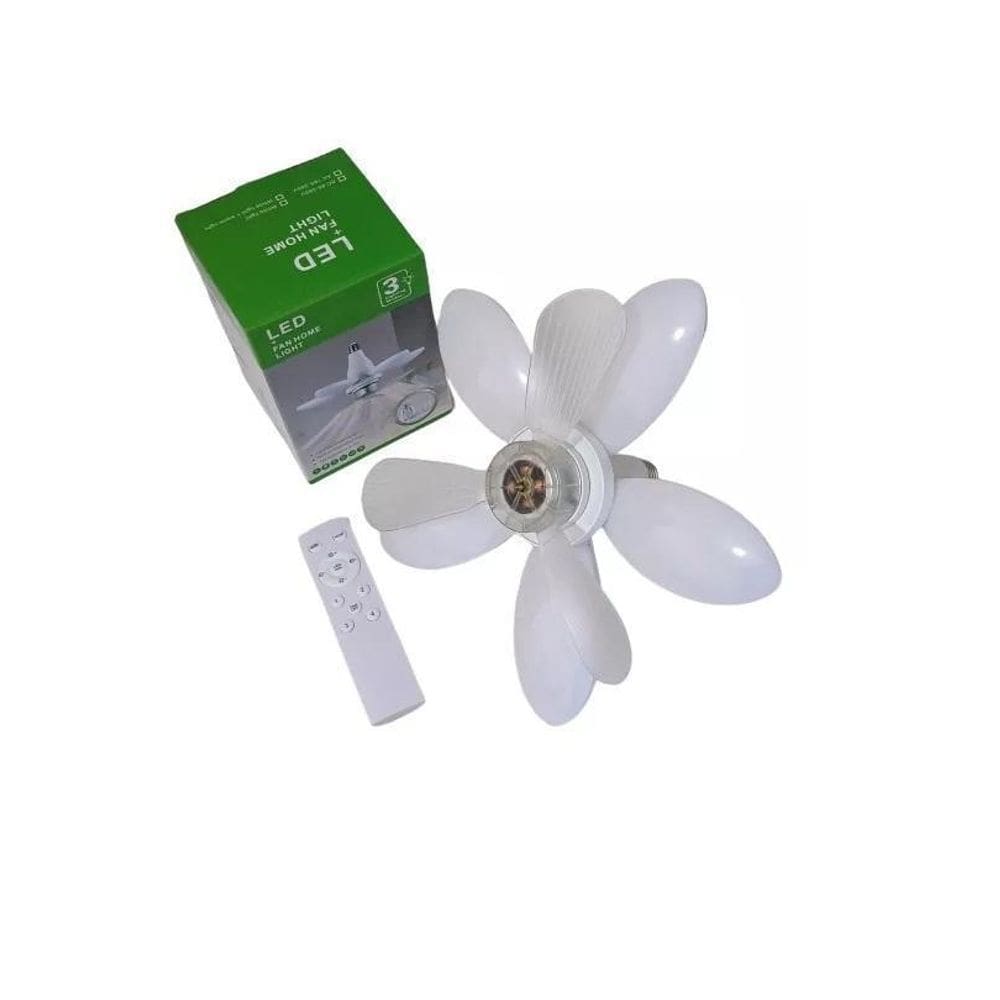 Ventilador Teto Com Luzes Led Ajustavel Rotativas Lampada