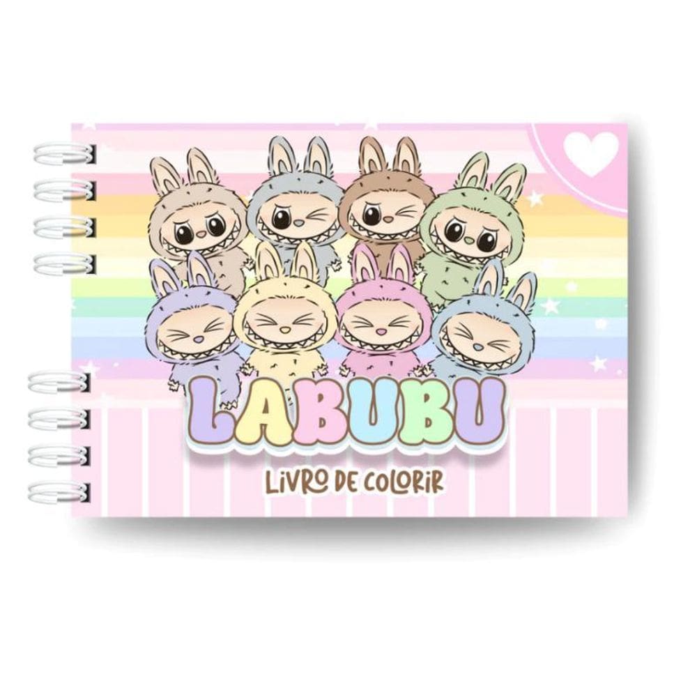 Livro De Colorir Labubu Desenhos Variados 50 Paginas