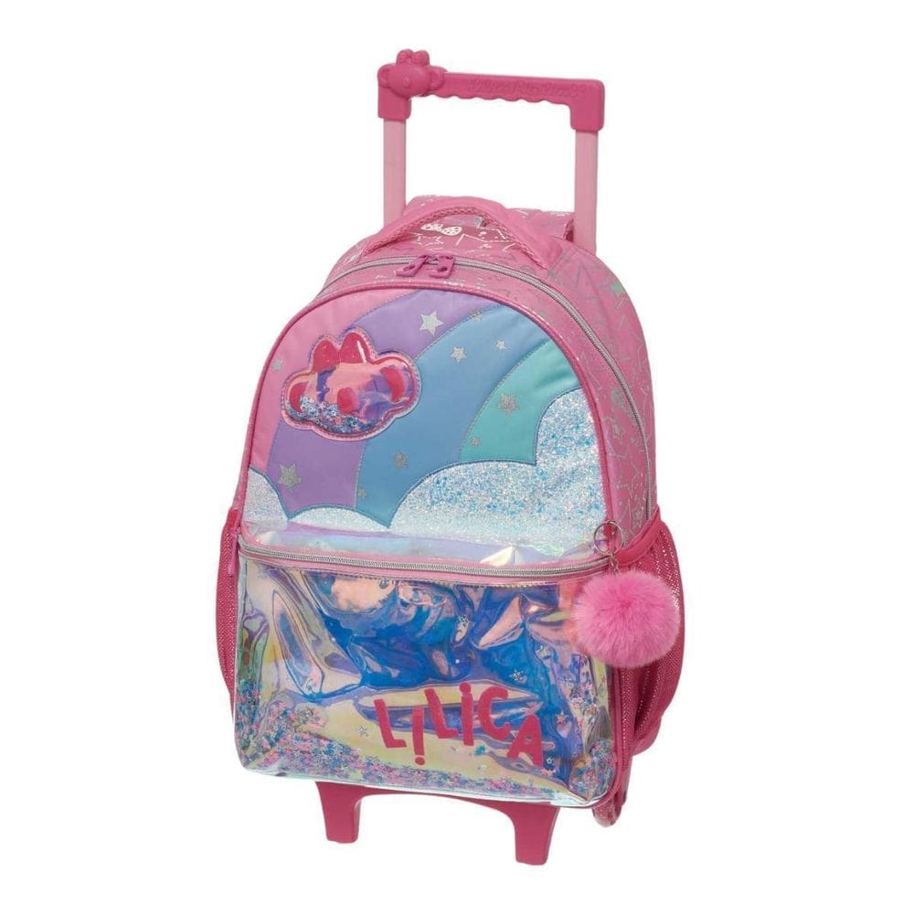 Mochila Rodinhas Lilica Ripilica Holográfica Escolar Passeio